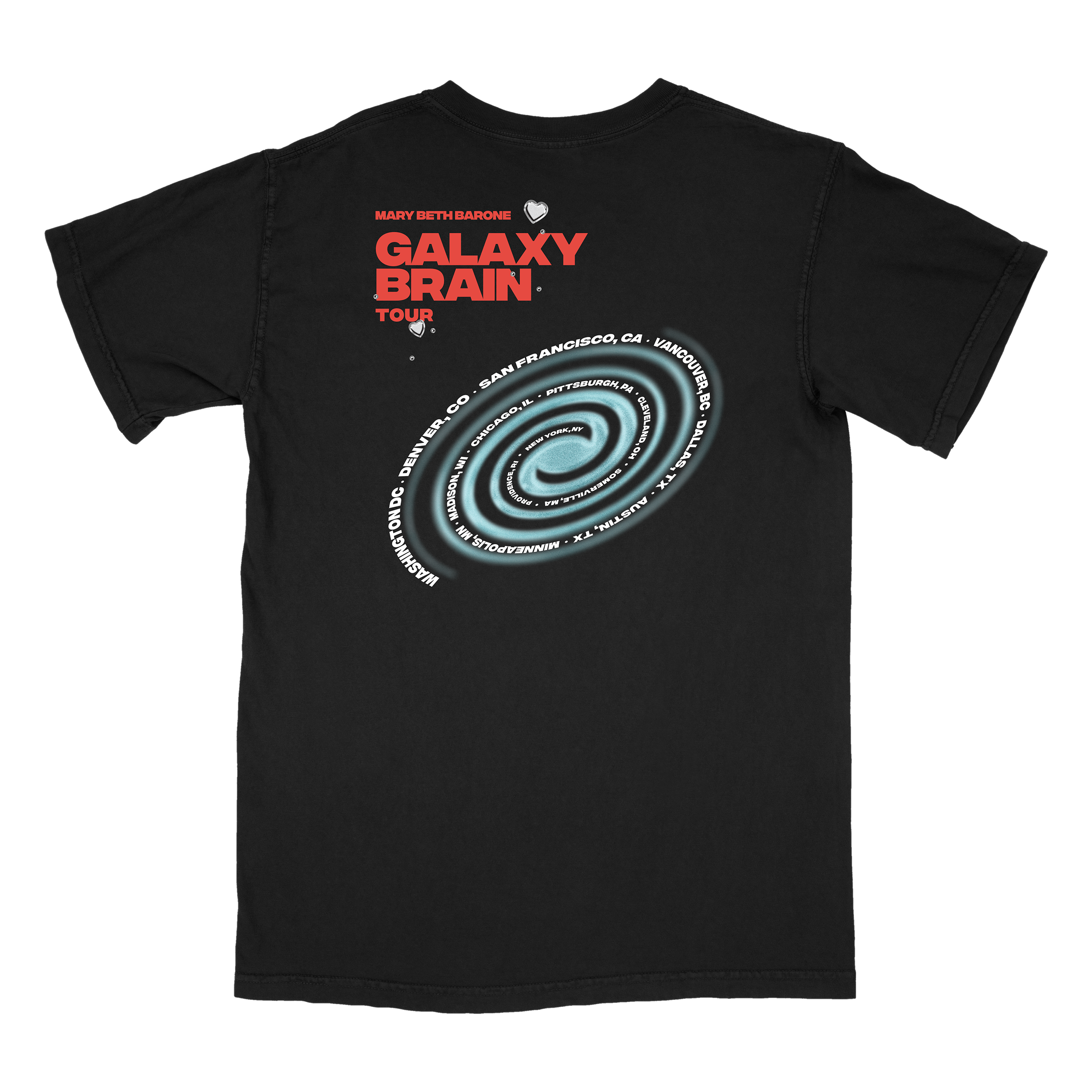 Galaxy Brain Heirloom Tour Tee (Black)