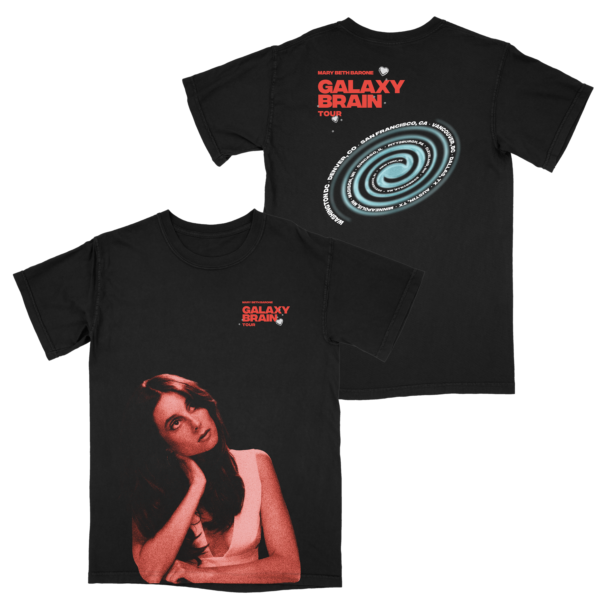 Galaxy Brain Heirloom Tour Tee (Black)