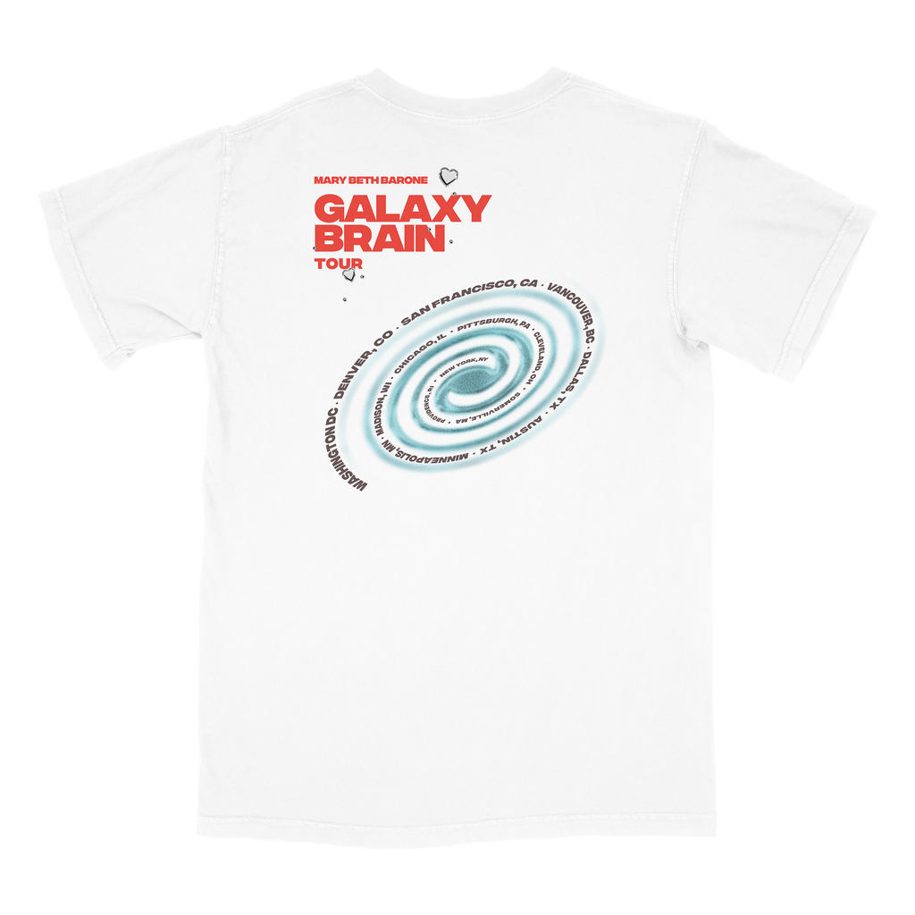 Galaxy Brain Heirloom Tour Tee (White)