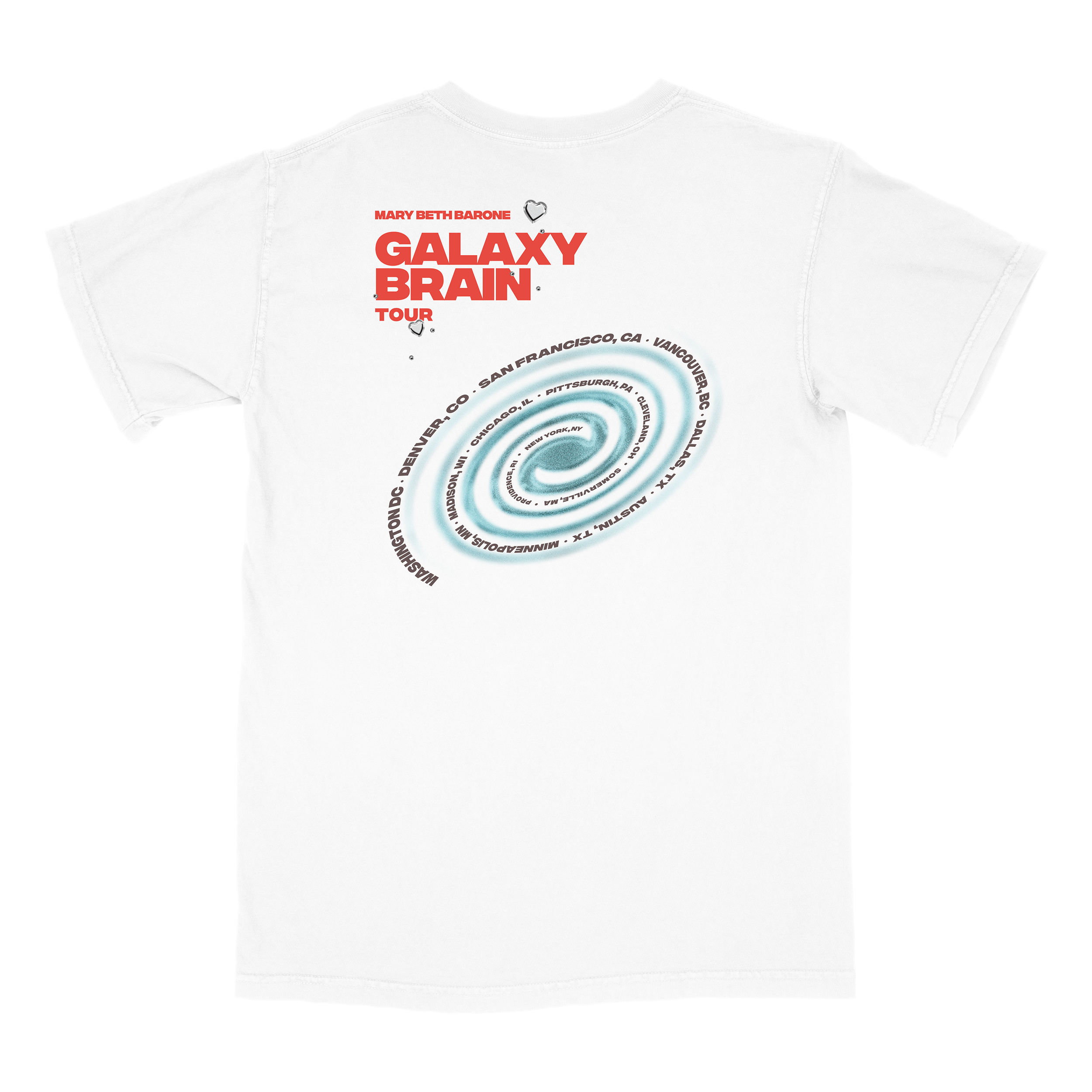Galaxy Brain Heirloom Tour Tee (White)
