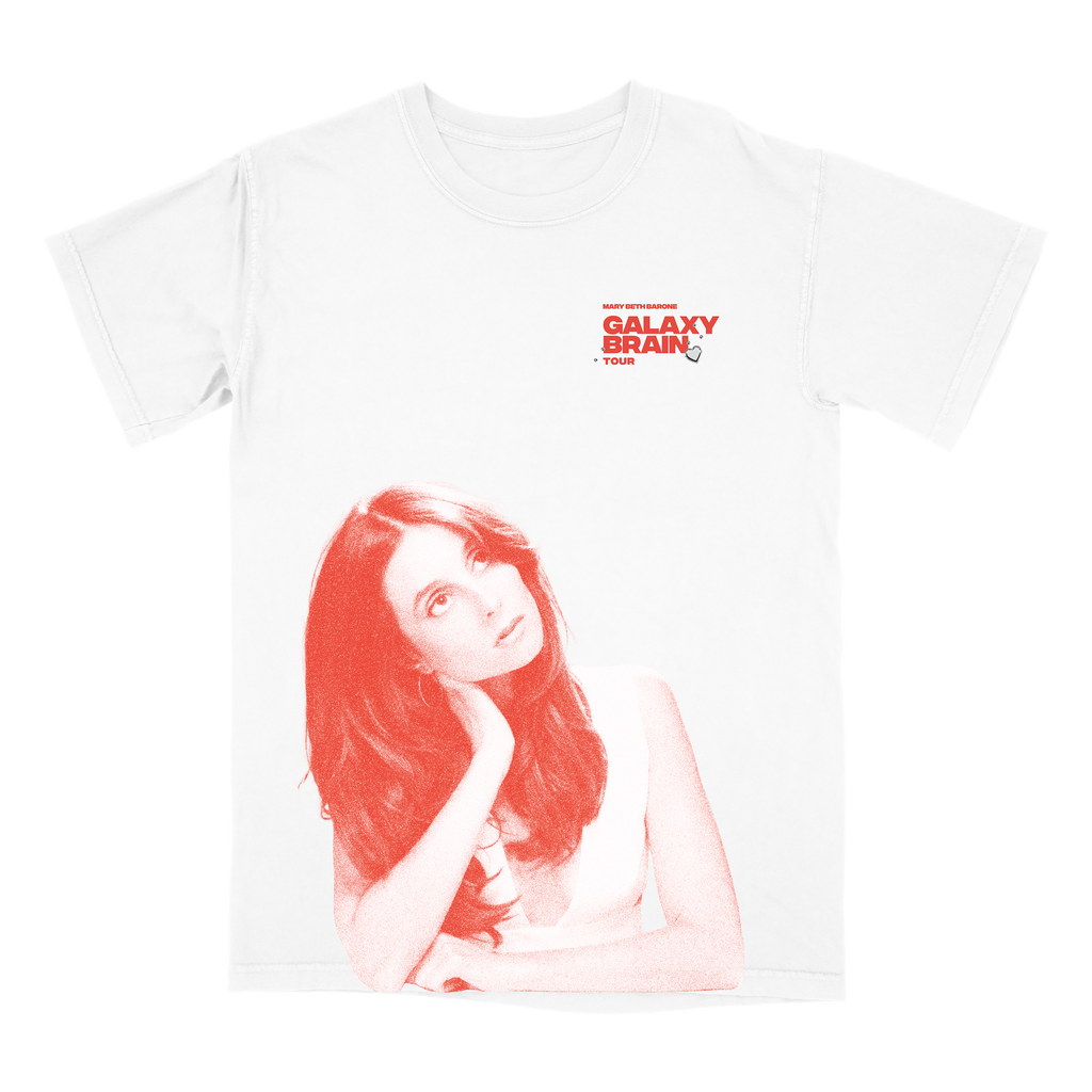 Galaxy Brain Heirloom Tour Tee (White)