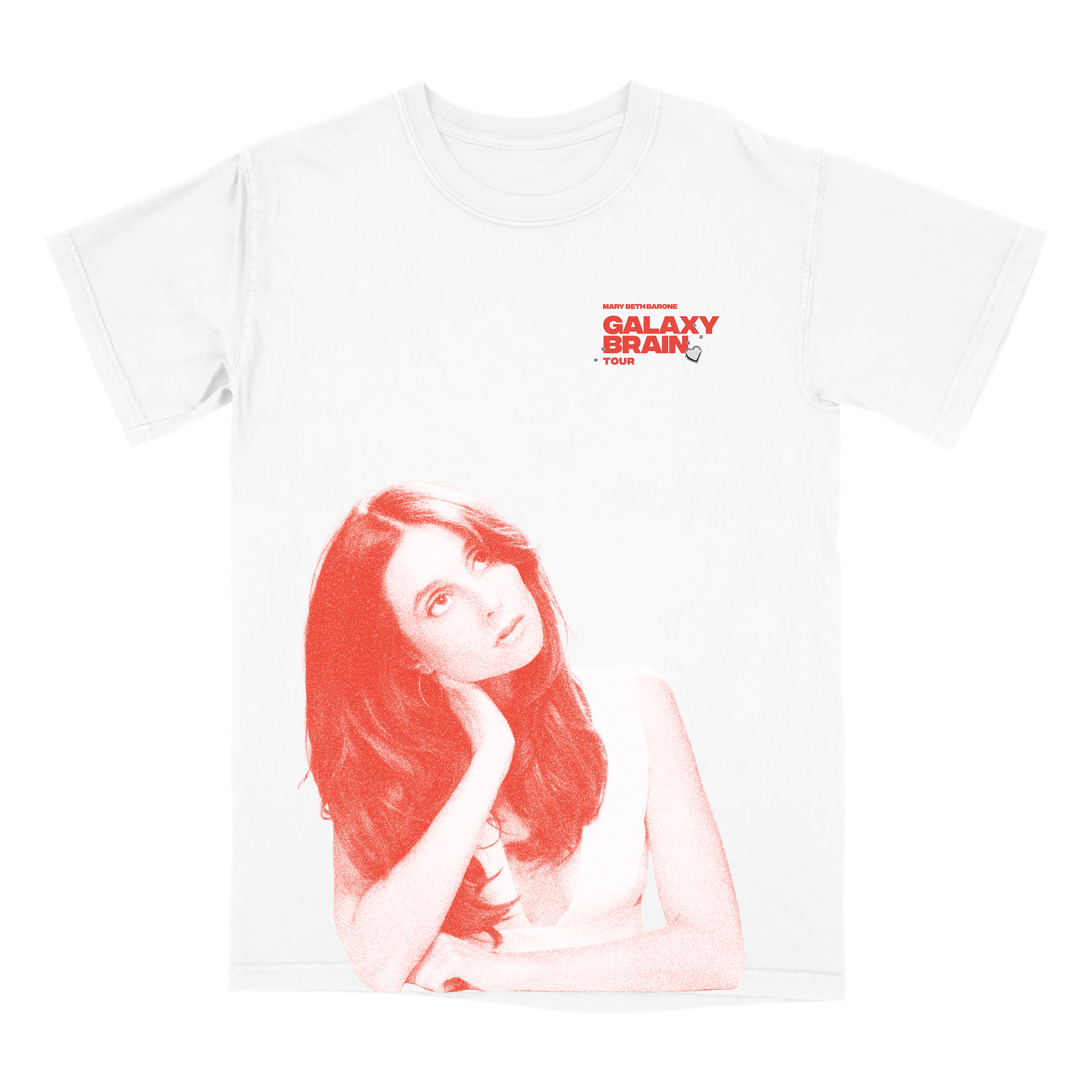 Galaxy Brain Heirloom Tour Tee (White)