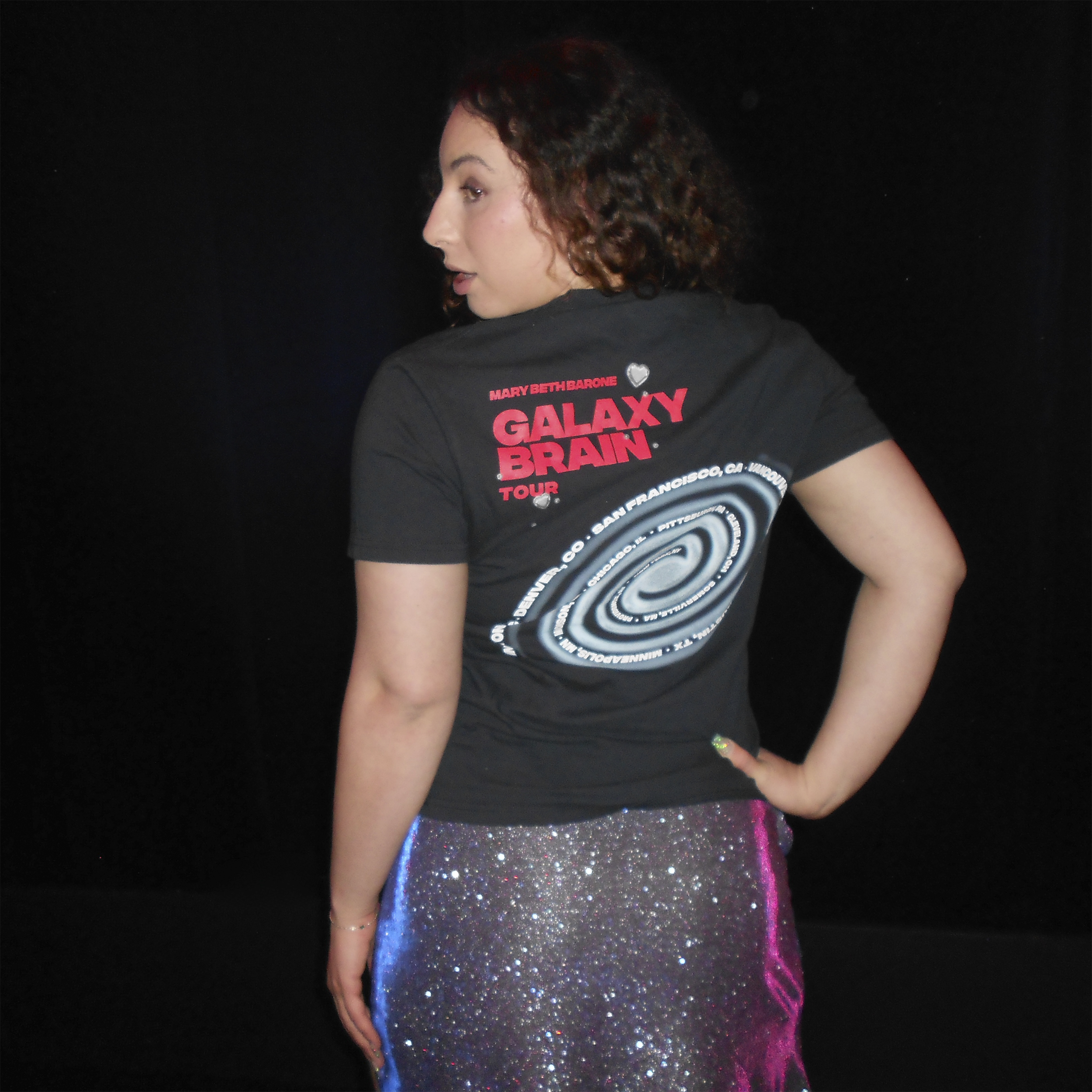Galaxy Brain Heirloom Tour Tee (Black)